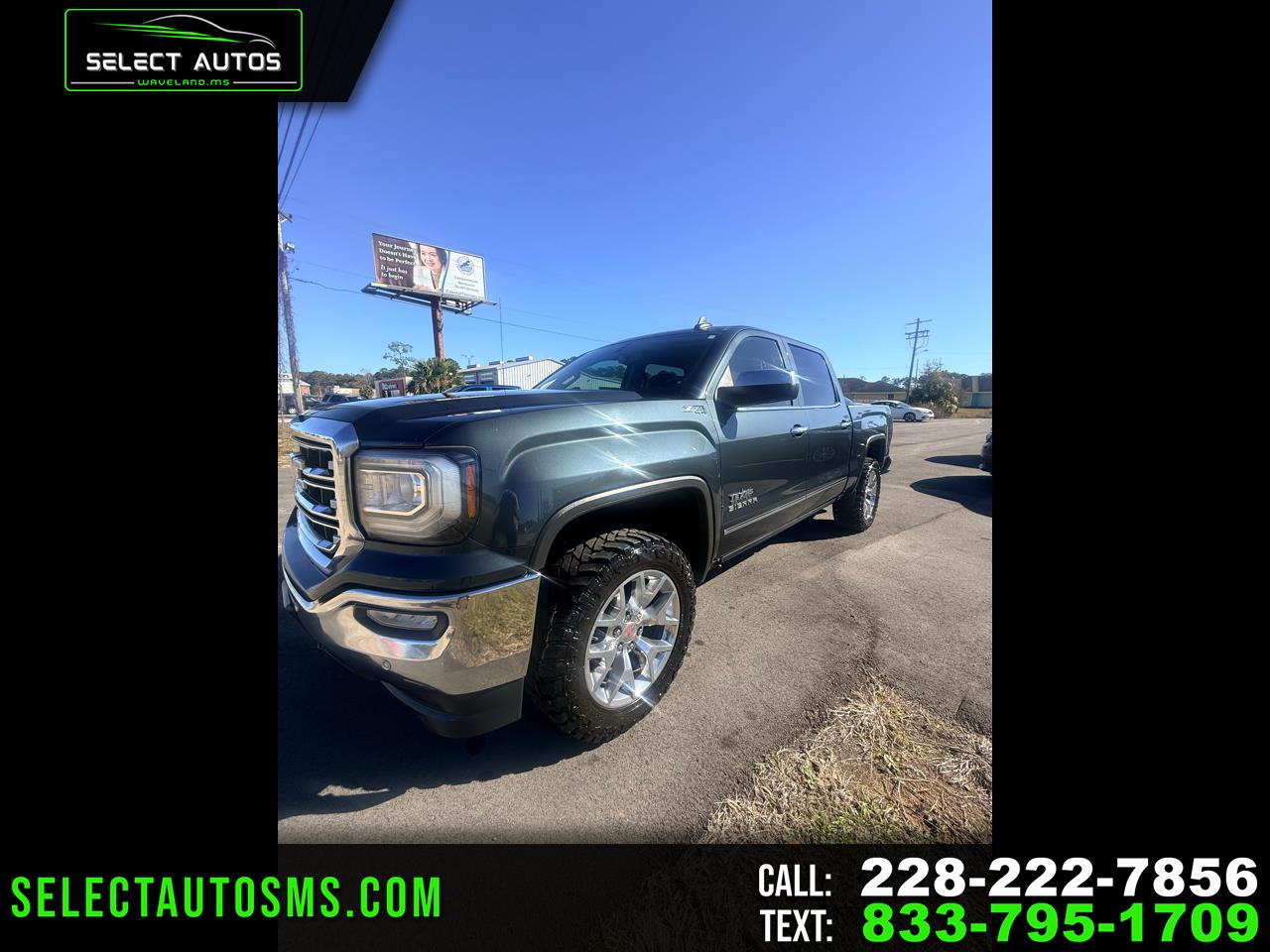 2018 GMC Sierra 1500 SLT Crew Cab Long Box 4WD