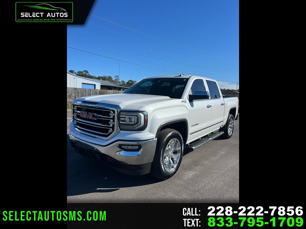 2017 GMC Sierra 1500 SLT Crew Cab Long Box 4WD