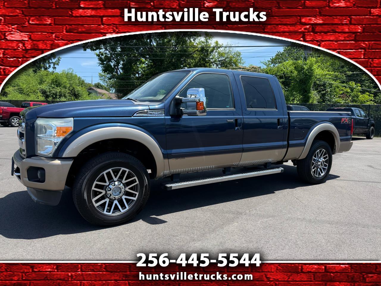 Blue 2013 Ford F-250 Super Duty King Ranch Crew Cab 4WD Pickup Truck Four-Wheel Drive 6-Speed Automatic