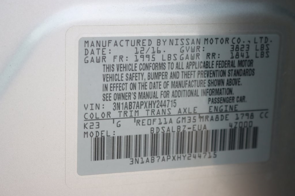 Nissan Sentra  2017 Nissan Sentra  2017