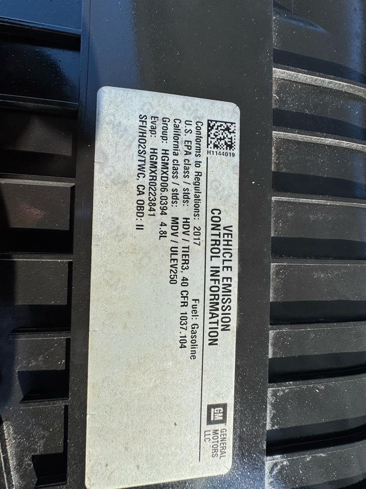 Chevrolet Express 2500 Cargo 2017