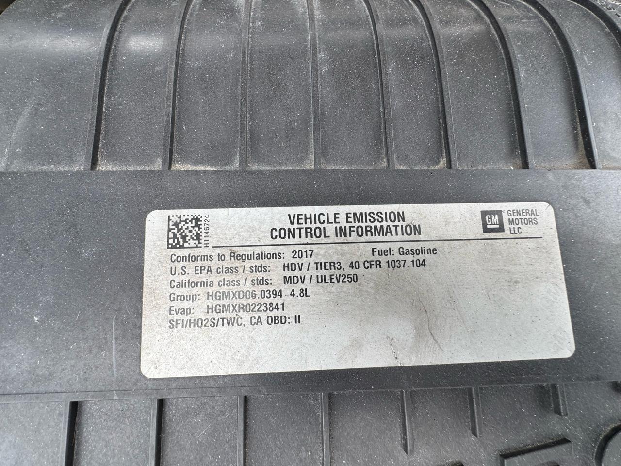 Chevrolet Express 2500 Cargo 2017