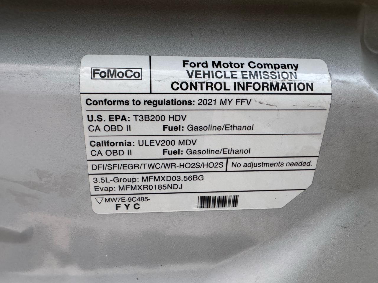 Ford Transit 250 Van Low Roof w/Sliding Pass. 130-in. WB 2021