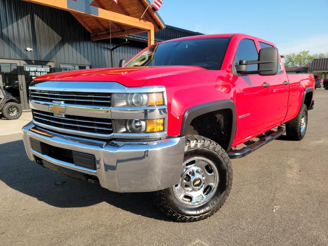 Red 2015 Chevrolet Silverado 2500HD Work Truck Crew Cab 4WD Pickup Truck Four-Wheel Drive 6-Speed Automatic Overdrive