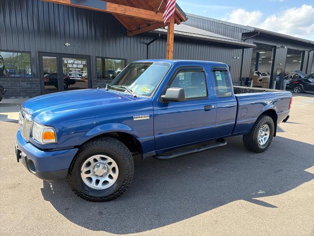 Blue 2011 Ford Ranger XLT SuperCab 4-Door 4WD Pickup Truck Four-Wheel Drive 5-Speed Automatic Overdrive