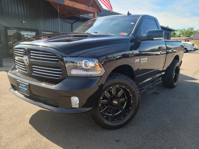Black 2013 RAM 1500 Sport 4WD Pickup Truck Four-Wheel Drive 6-Speed Automatic