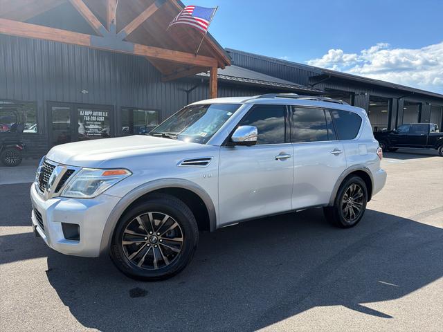 Silver 2017 Nissan Armada Platinum 4WD SUV / Crossover Four-Wheel Drive 7-Speed Automatic