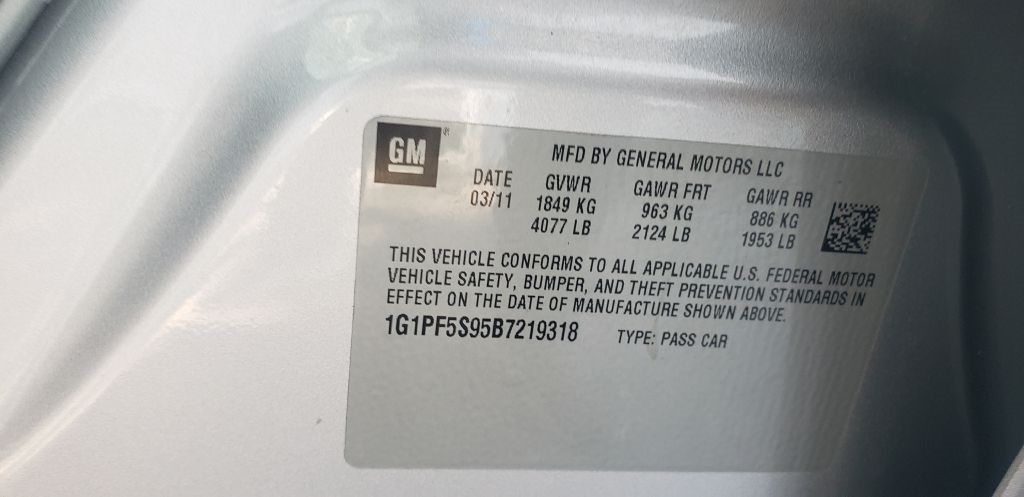 Chevrolet Cruze 1LT 2011