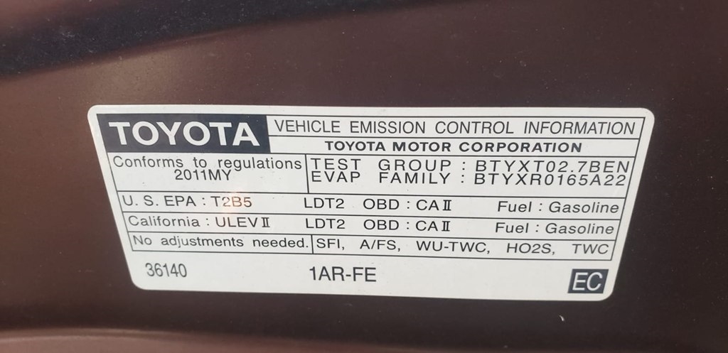 Toyota Venza FWD I4 2011