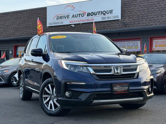 Blue 2022 Honda Pilot EX-L AWD SUV / Crossover All-Wheel Drive Automatic