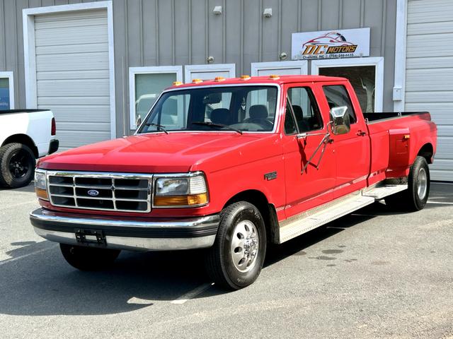 Red 1993 Ford F-350 Pickup Truck Rear-Wheel Drive