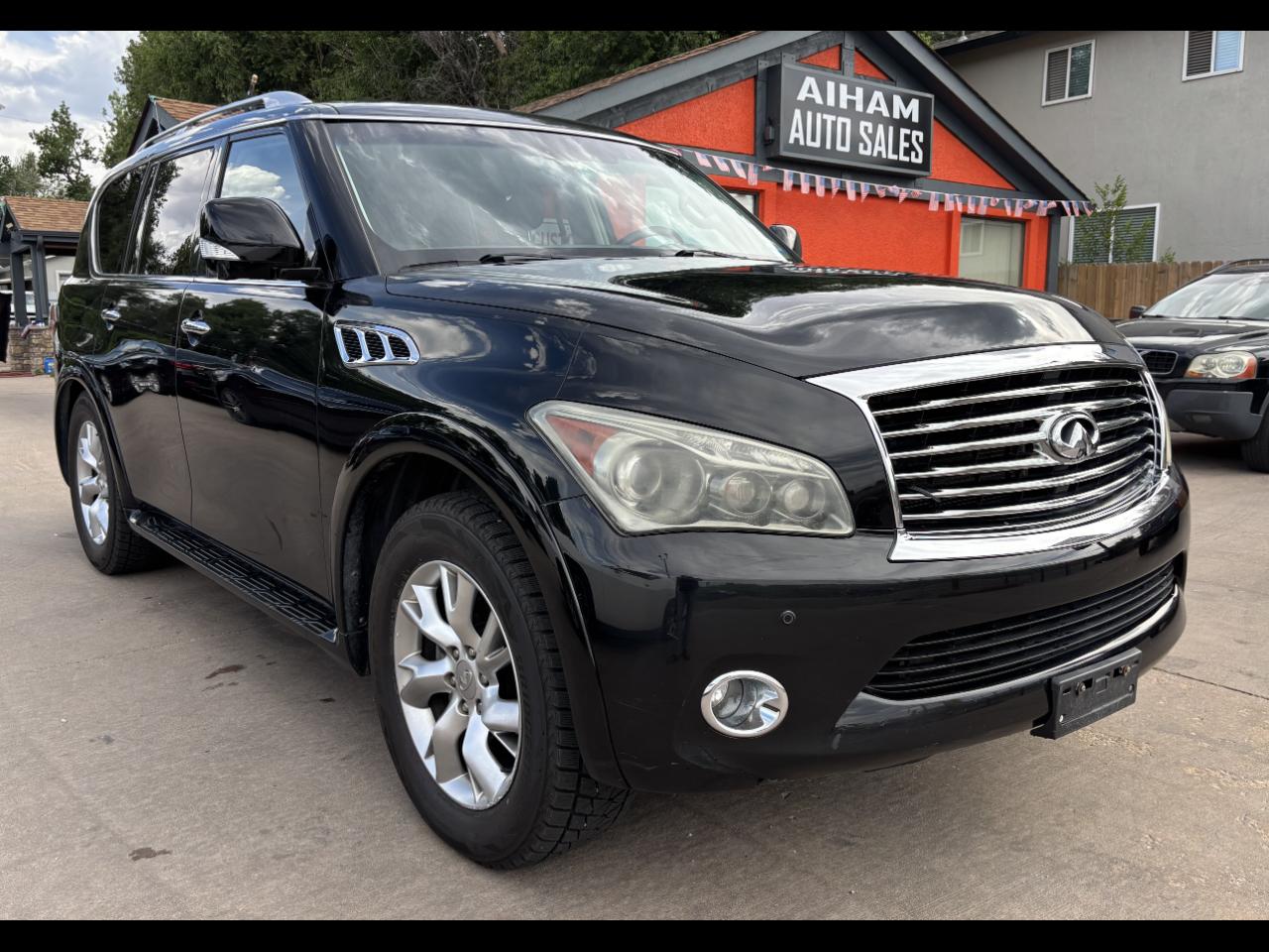 Black 2011 INFINITI QX56 4WD with Split Bench Seat Package SUV / Crossover Four-Wheel Drive 