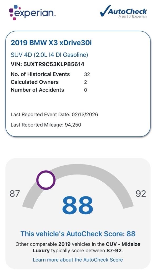 BMW X3 xDrive30i 2019