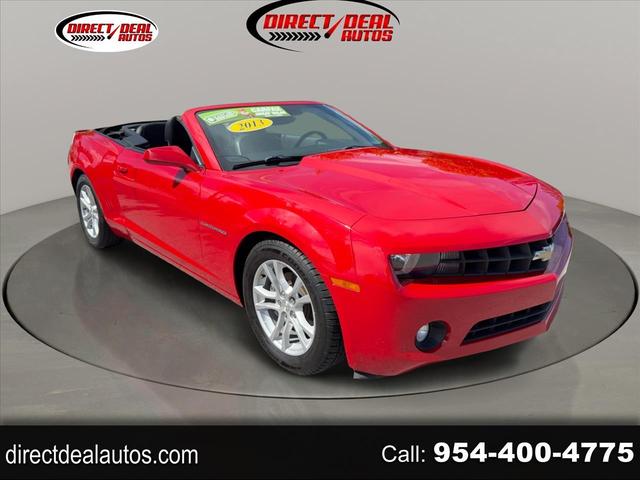 Red 2013 Chevrolet Camaro 1LT Convertible RWD Convertible Rear-Wheel Drive Automatic