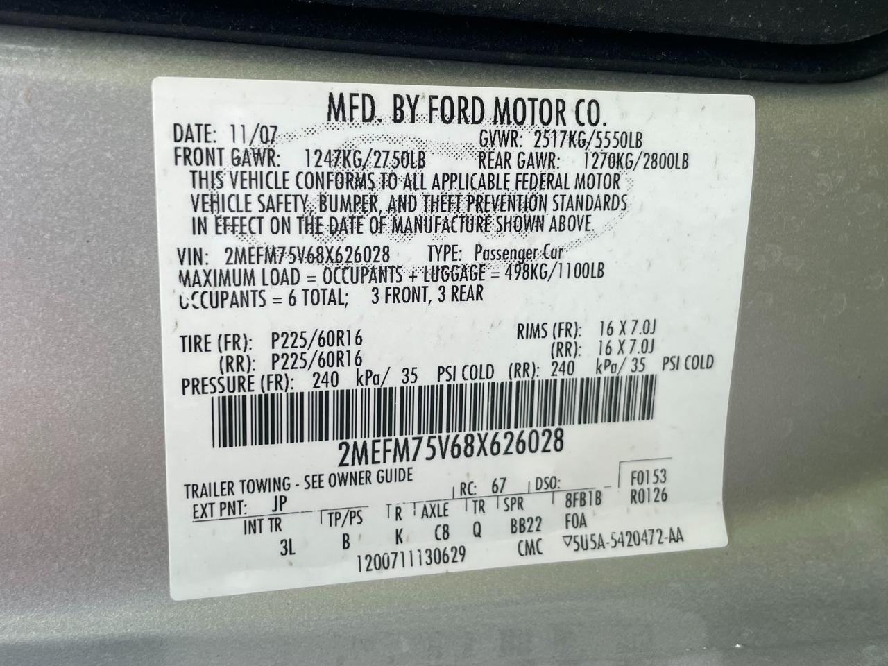 Mercury Grand Marquis LS 2008