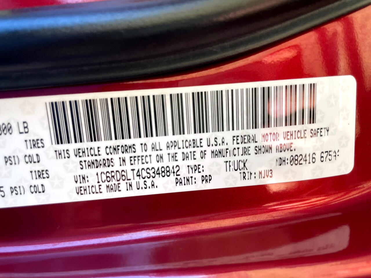 RAM 1500 SLT Crew Cab 2WD 2012