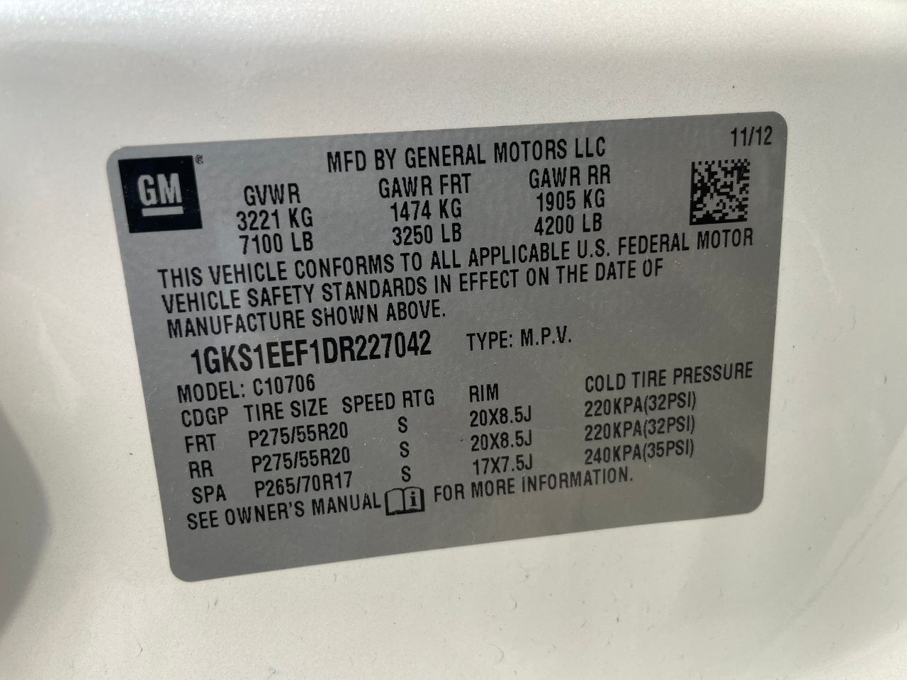 GMC Yukon Denali 2WD 2013