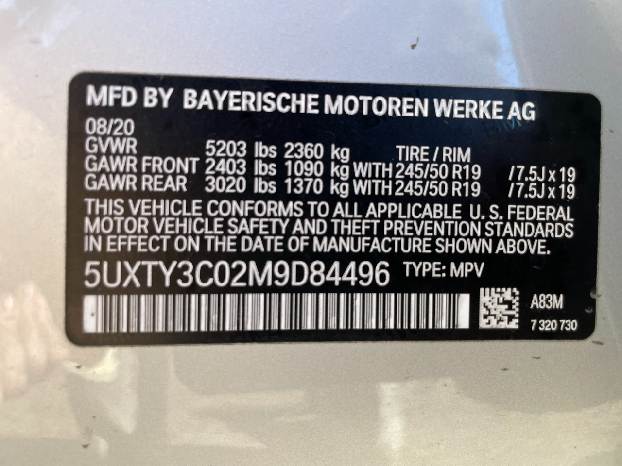 BMW X3 sDrive30i 2021