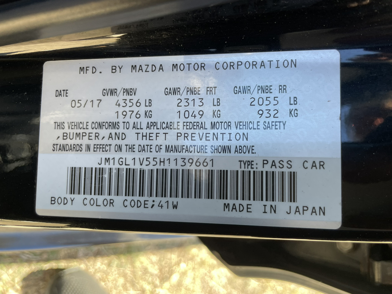 Mazda MAZDA6 i Touring AT 2017