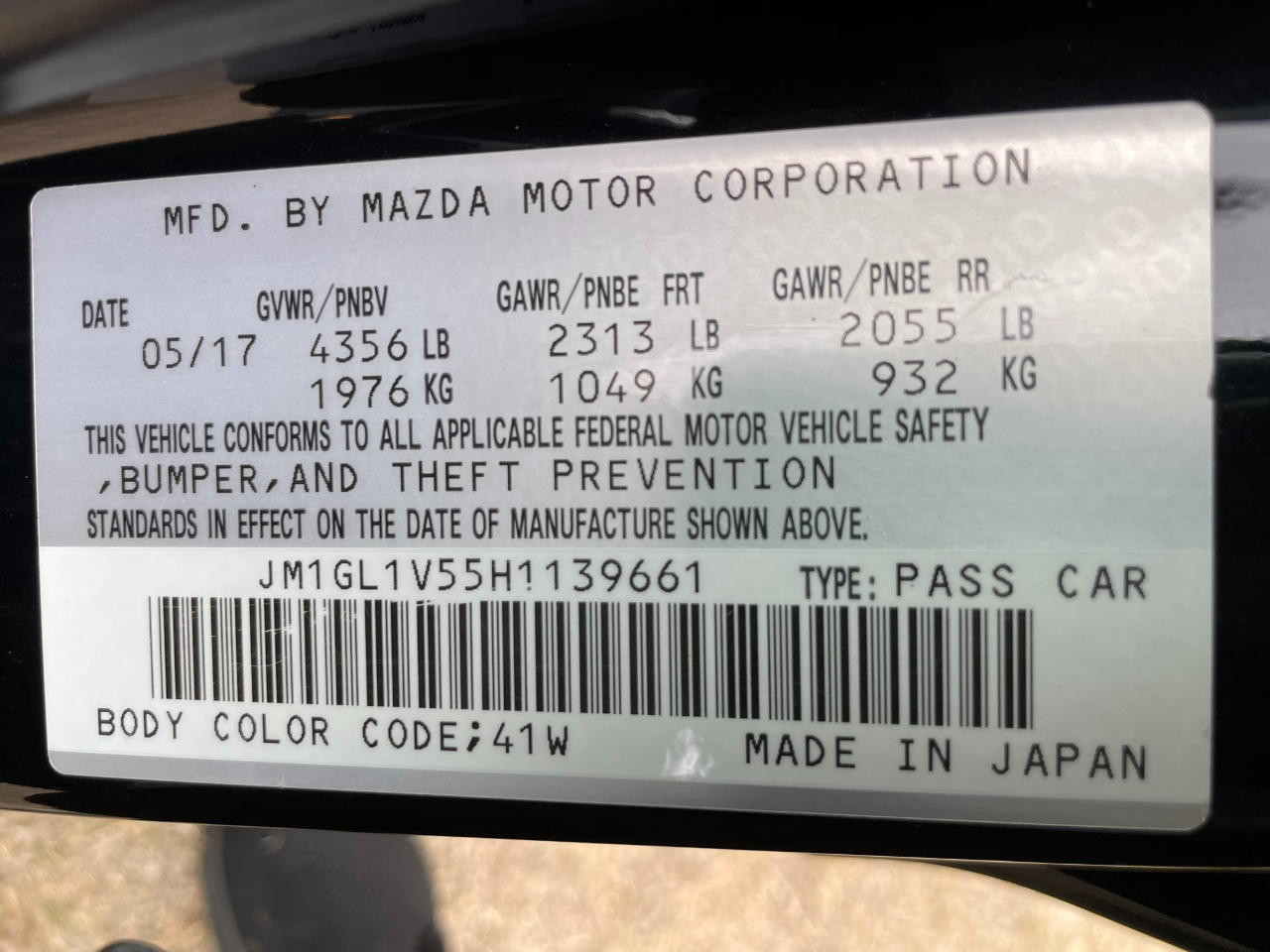 Mazda MAZDA6 i Touring AT 2017