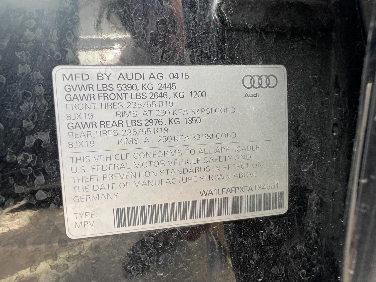 Audi Q5 2.0T Premium Plus quattro 2015