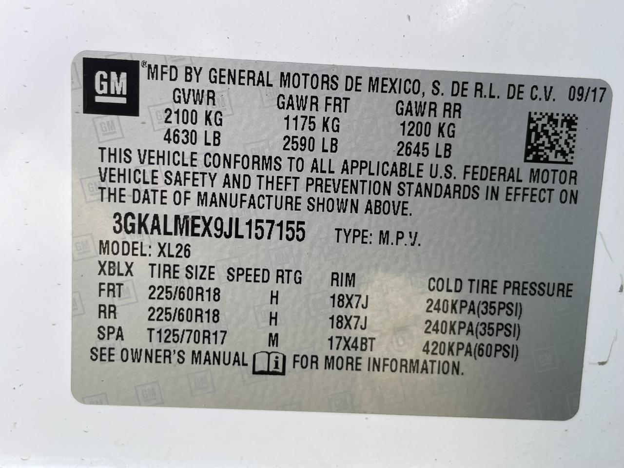 GMC Terrain SLE 2018