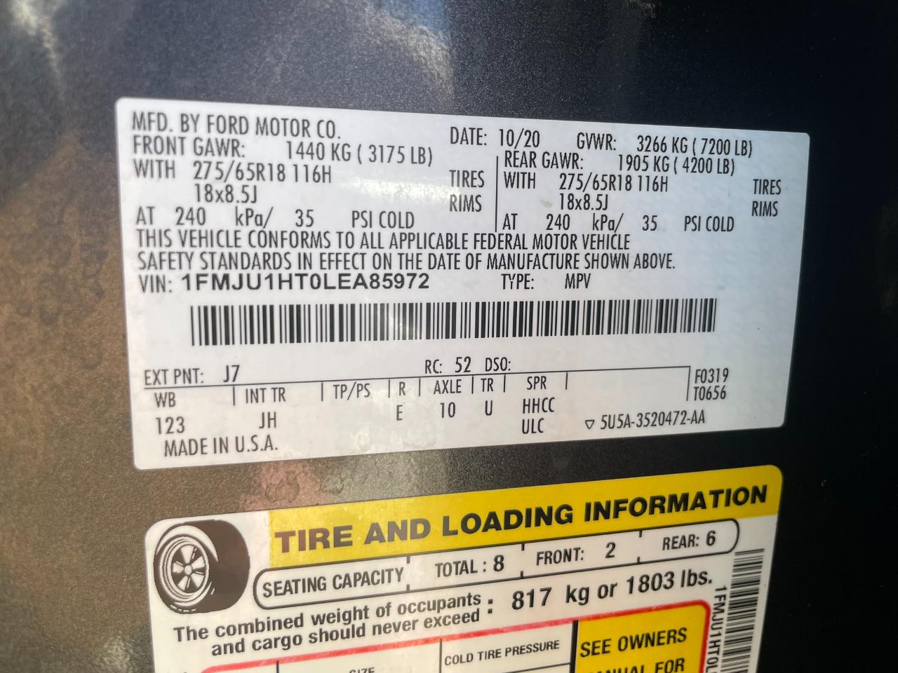 Ford Expedition XLT 2020