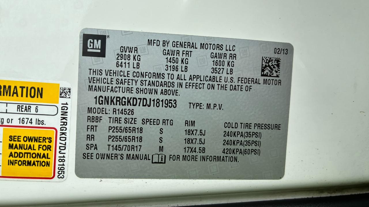 Chevrolet Traverse 1LT FWD 2013