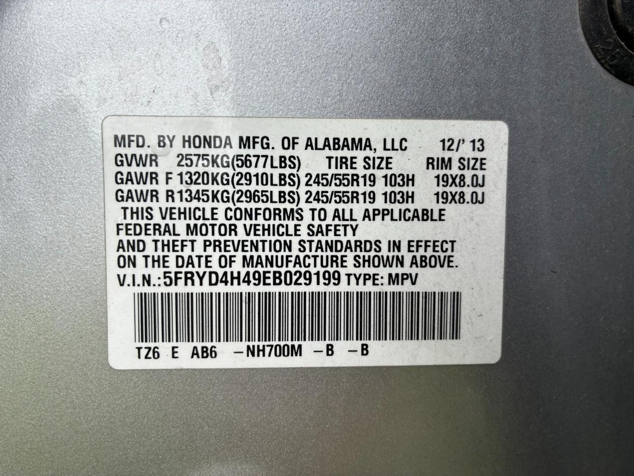 Acura MDX SH-AWD 6-Spd AT w/Tech Package 2014