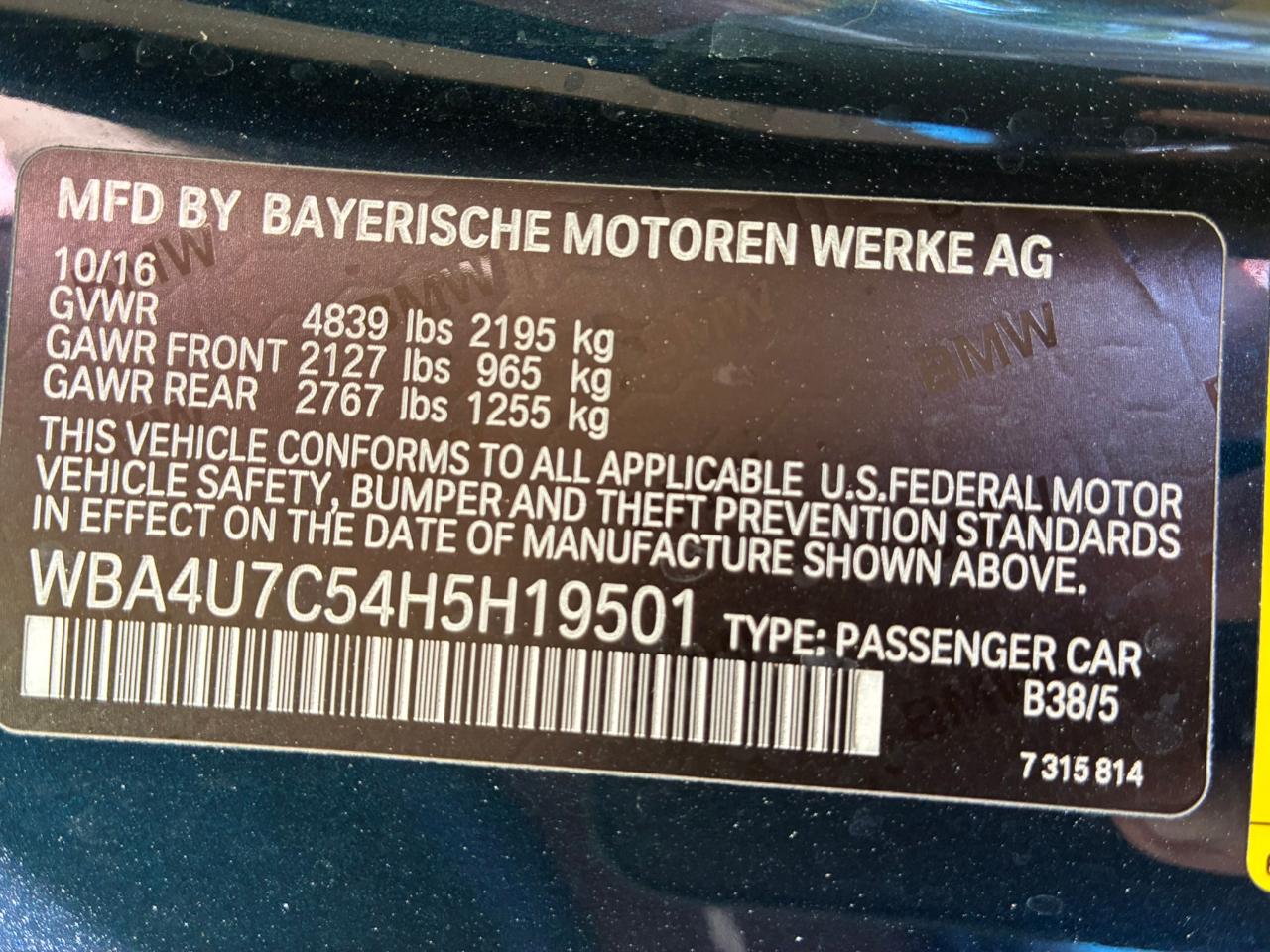 BMW 4-Series 430i SULEV Convertible 2017