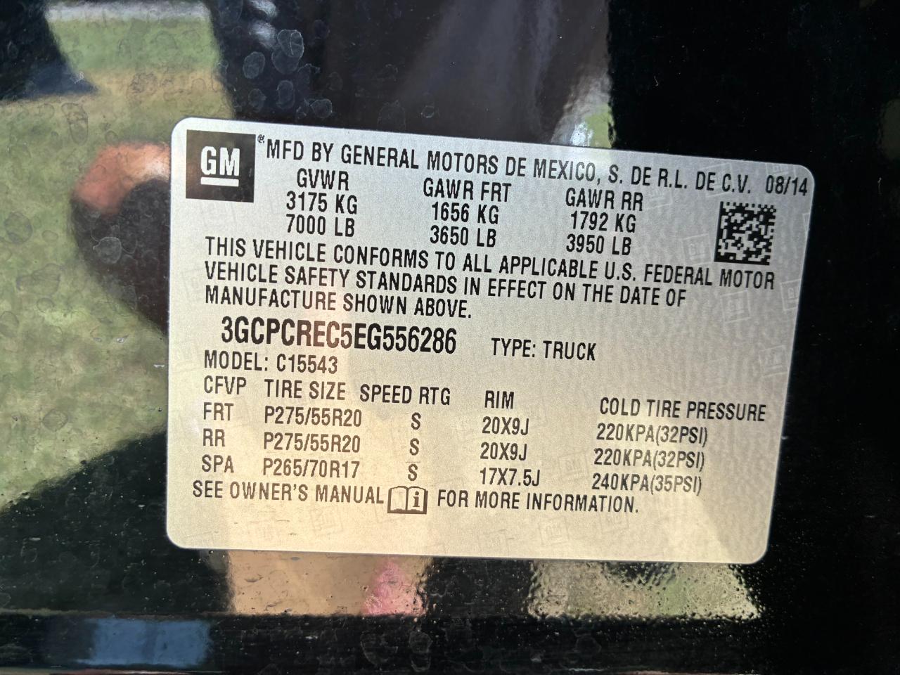 Chevrolet Silverado 1500 2LT Crew Cab Long Box 2WD 2014