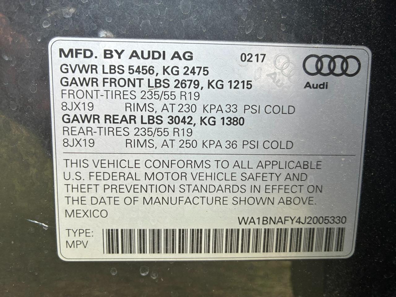Audi Q5 2.0T Premium Plus quattro 2018