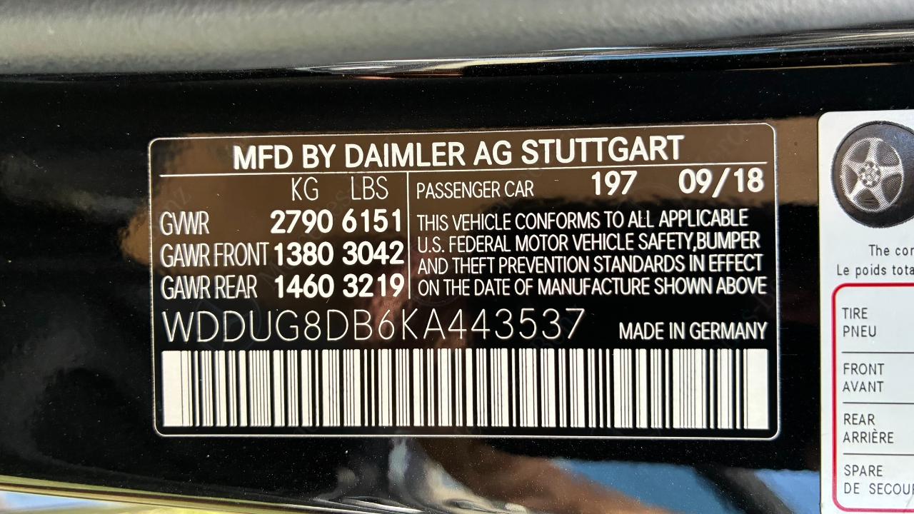 Mercedes-Benz S-Class S560 2019