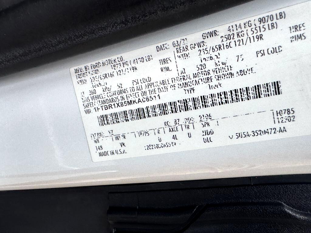 Ford Transit 250 Van High Roof w/Sliding Pass. 148-in. WB 2021