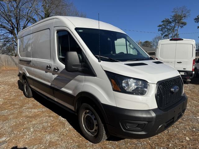 White 2024 Ford Transit Cargo 250 Medium Roof LB RWD Van Rear-Wheel Drive Automatic