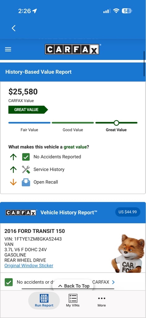 Ford Transit 150 Van Low Roof 60/40 Pass. 130-in. WB 2016