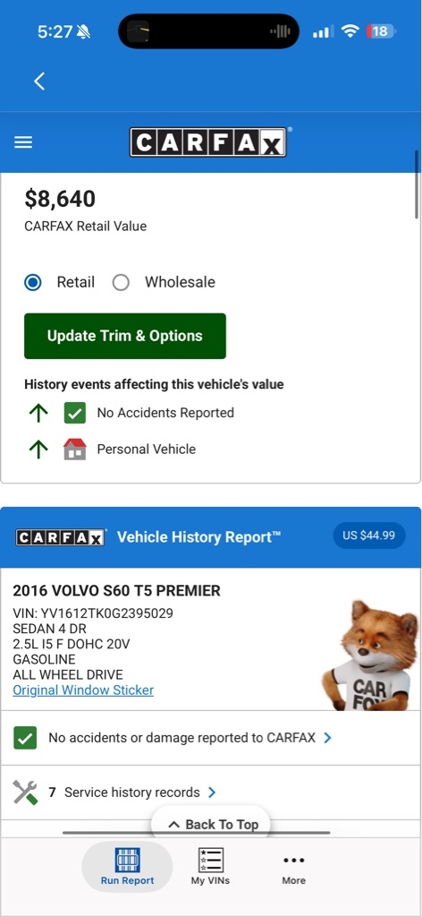 Volvo S60 2.5 Premier 4WD 2016