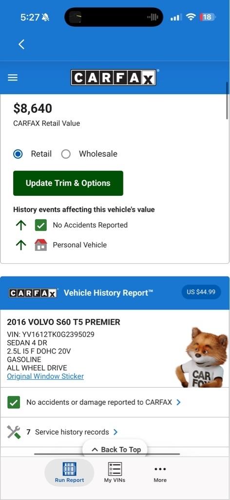 Volvo S60 2.5 Premier 4WD 2016