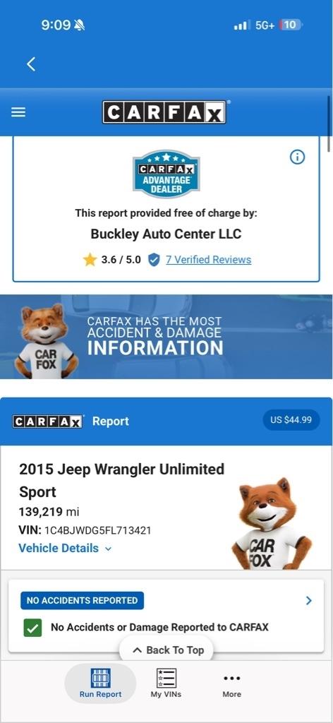 Jeep Wrangler Unlimited Sport 4WD 2015