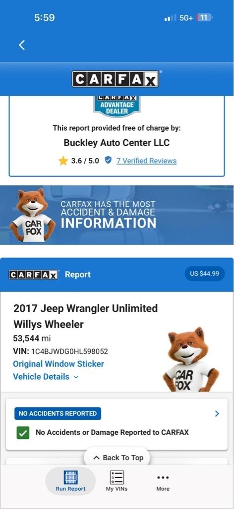 Jeep Wrangler Unlimited Sport 4WD 2017