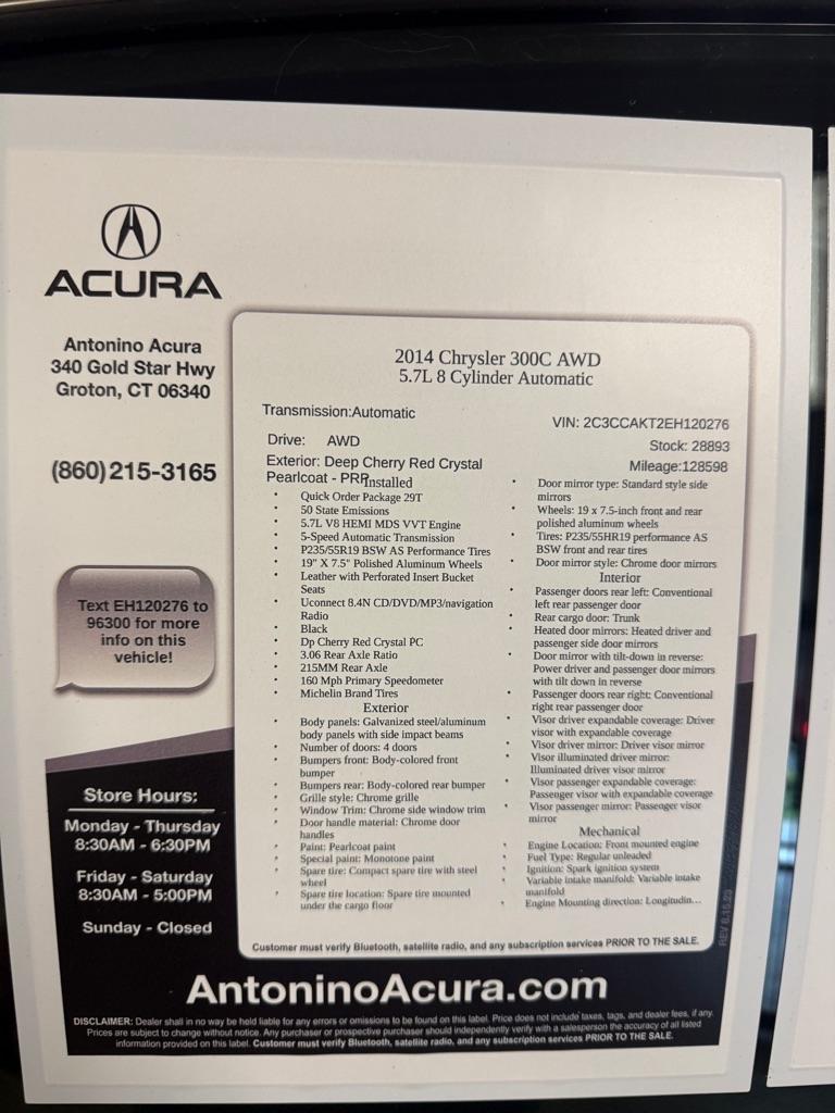 Chrysler 300 C AWD 2014