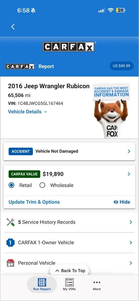 Jeep Wrangler Rubicon 4WD 2016