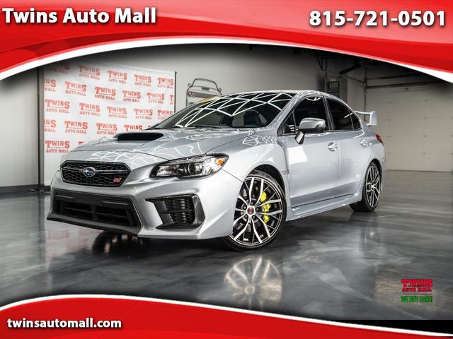 Silver 2021 Subaru WRX STI Limited AWD with Wing Spoiler Sedan All-Wheel Drive 6-Speed Manual