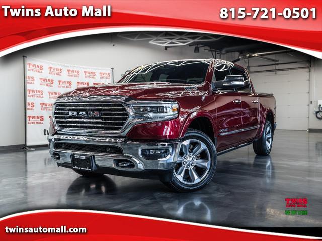 Red 2021 RAM 1500 Limited Crew Cab 4WD Pickup Truck Four-Wheel Drive Automatic