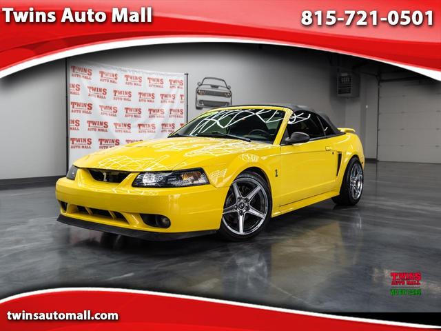 Yellow 2001 Ford Mustang SVT Cobra Convertible Convertible Rear-Wheel Drive
