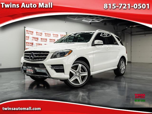 White 2015 Mercedes-Benz M-Class ML 350 4MATIC SUV / Crossover All-Wheel Drive Automatic