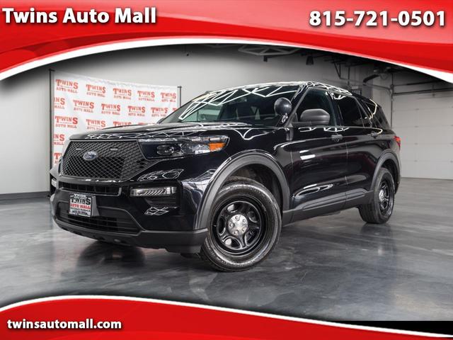 Black 2023 Ford Explorer Police Interceptor Utility AWD SUV / Crossover All-Wheel Drive Automatic