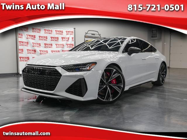 White 2021 Audi RS 7 4.0T quattro AWD Sedan All-Wheel Drive 5-Speed Manual