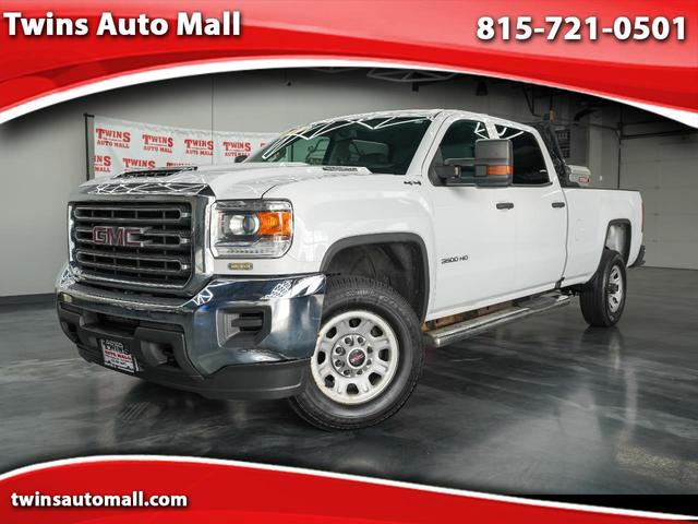 White 2019 GMC Sierra 3500HD Crew Cab 4WD Pickup Truck Four-Wheel Drive Automatic