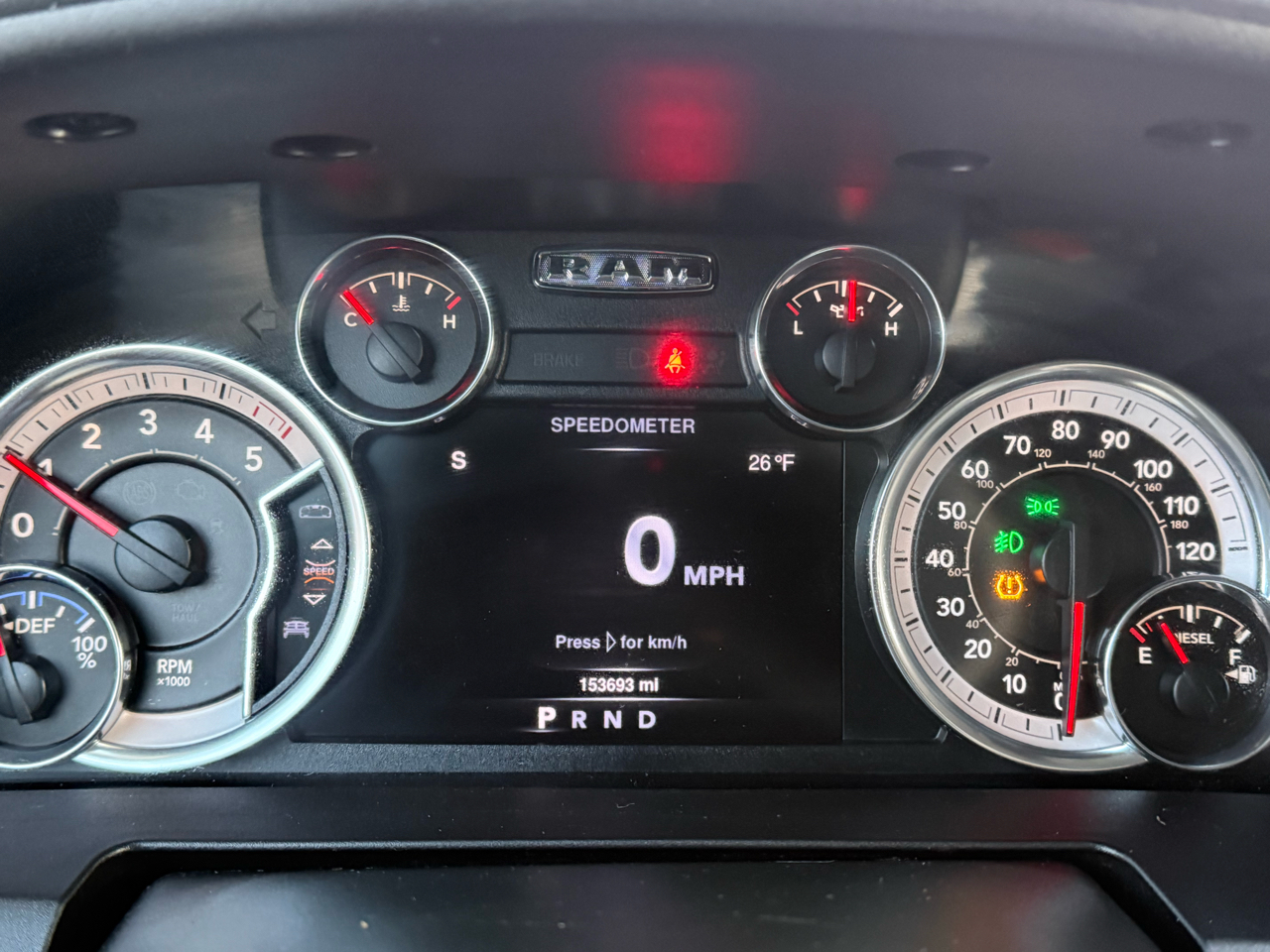 RAM 1500 4WD Crew Cab 140.5" Big Horn 2016